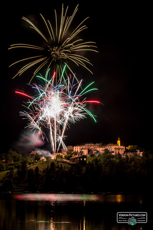 photo feu artifice nuit saint julien verdon